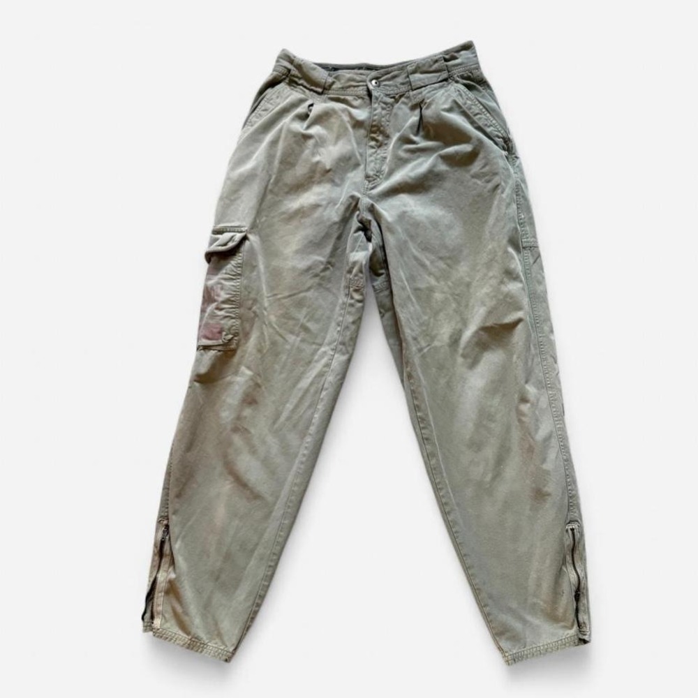Bugle Boy Y2K Cargo Pants Men’s‎ 32 Military Grunge Skater Tan Gray Khaki Green